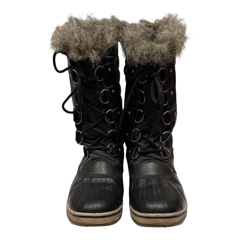 Sorel Tofino Womens Waterproof Boots Black Insulated Fur Snow Outdoors Winter
